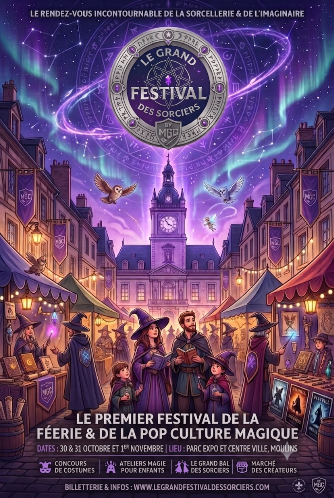 Affiche Officielle - Grand Festival des Sorciers Moulins 2026